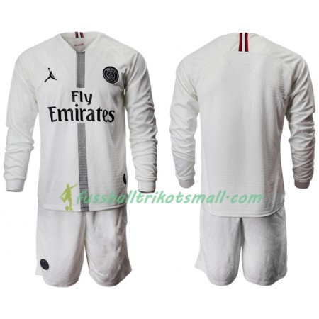 Fußballtrikots Paris Saint-Germain Jodan Weiß Kinder 2018-2019 Langarm Ausweichtrikot kaufen